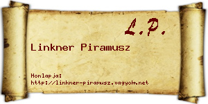Linkner Piramusz névjegykártya